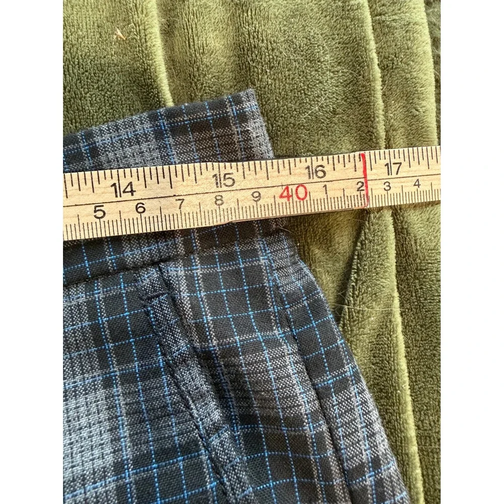Hurley Mens Plaid Walk Shorts Grey Black Blue‎ MW606NOM2 Size 30